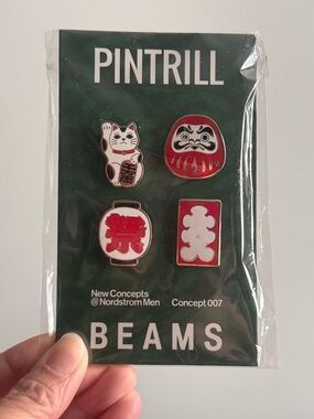 PINTRILL x BEAMS Japanese Motif Enamel Pin Set